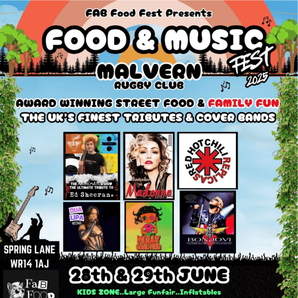 HALF PRICE Child Weekend Ticket To The Fab Food and Music Festival At Malvern Rugby Football Club | WAS £3 NOW £1.50