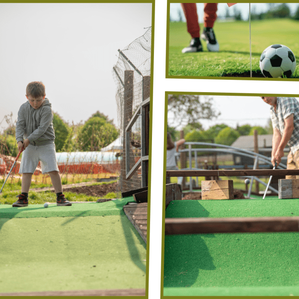 HALF PRICE 1 x Under 5s Triple Package (Crazy golf/frizbee/footgolf) at Top Barn Farm Shop, Worcester | WAS £6 NOW £3
