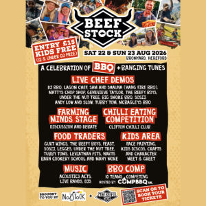 Half Price 2 x Adult Tickets to Beefstock 2026 (Sunday Entry ONLY)